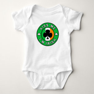 Kiss Me I'm Irish Baby Bodysuit