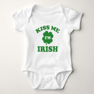 Kiss Me I'm Irish Baby Bodysuit