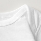 Kiss Me I'm Irish, but First Buy Me A Guinness Baby Bodysuit (Detail - Neck (in White))