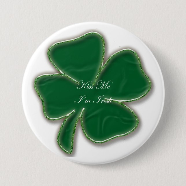 Kiss Me I'm Irish Button (Front)