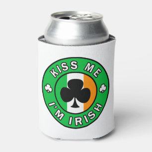 Kiss Me I'm Irish Can Cooler