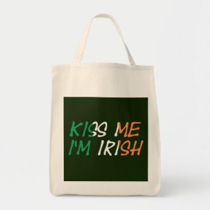 Kiss Me I'm Irish Flag overlay gtcn Tote Bag