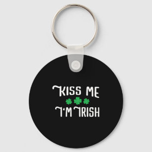 Kiss Me I'm Irish Funny St Patrick's Day Key Ring