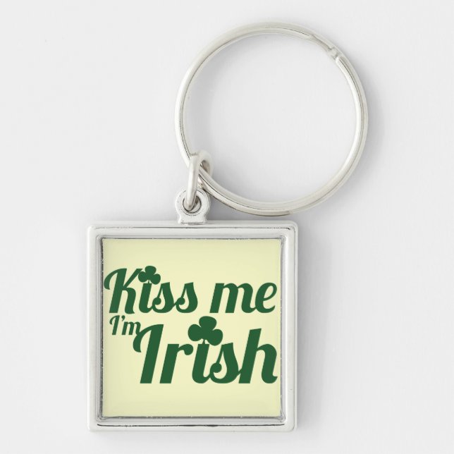 Kiss me I'm Irish Key Ring (Front)