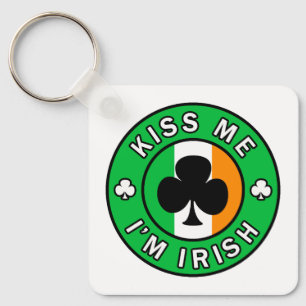 Kiss Me I'm Irish Key Ring