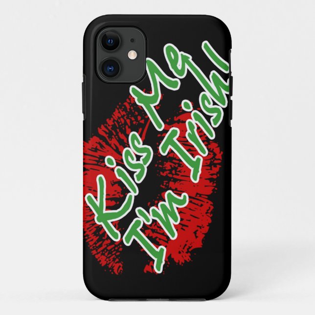 Kiss Me I'm Irish Lips Case-mate iPhone 5 case (Back)