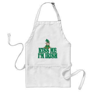 Kiss Me I'm Irish Little Leprechaun Standard Apron
