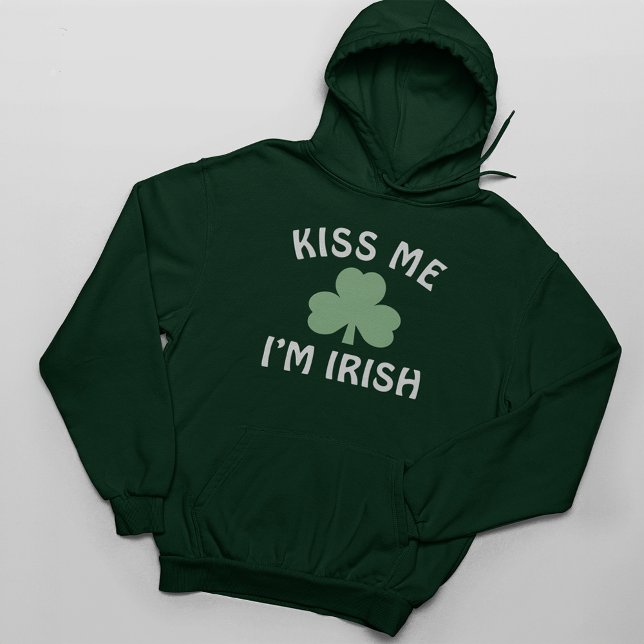 Kiss Me Im Irish Mens Green St Patricks Day Hoodie (Creator Uploaded)