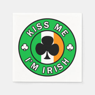 Kiss Me I'm Irish Napkin