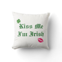 Kiss Me I'm Irish Pillow