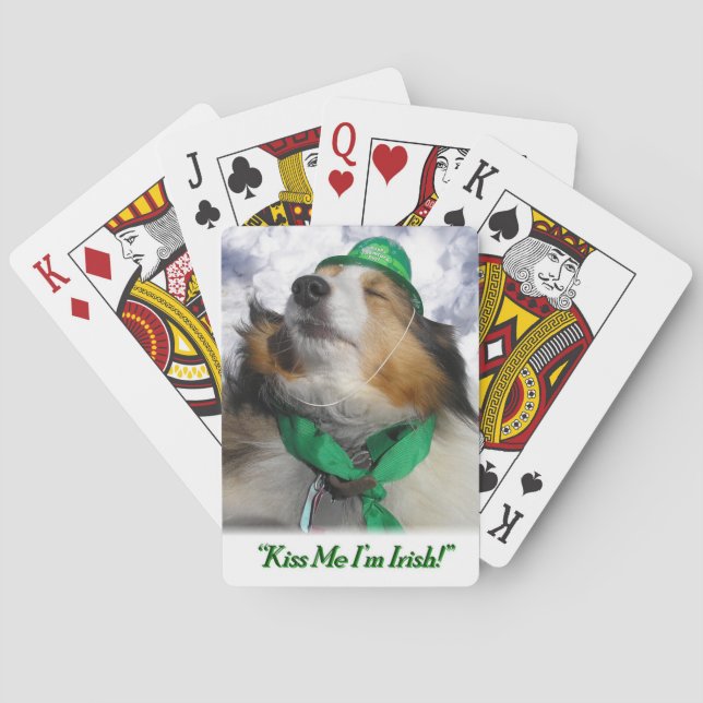 Kiss Me I'm Irish! Playing Cards (Back)