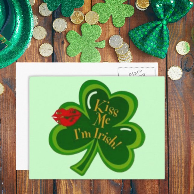 Kiss Me I'm Irish Postcard (Kiss Me I'm Irish Postcard)