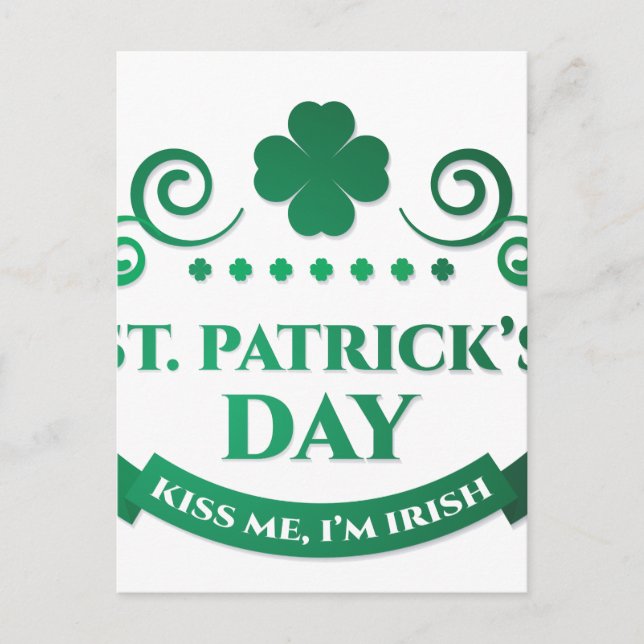 kiss me i'm irish postcard (Front)