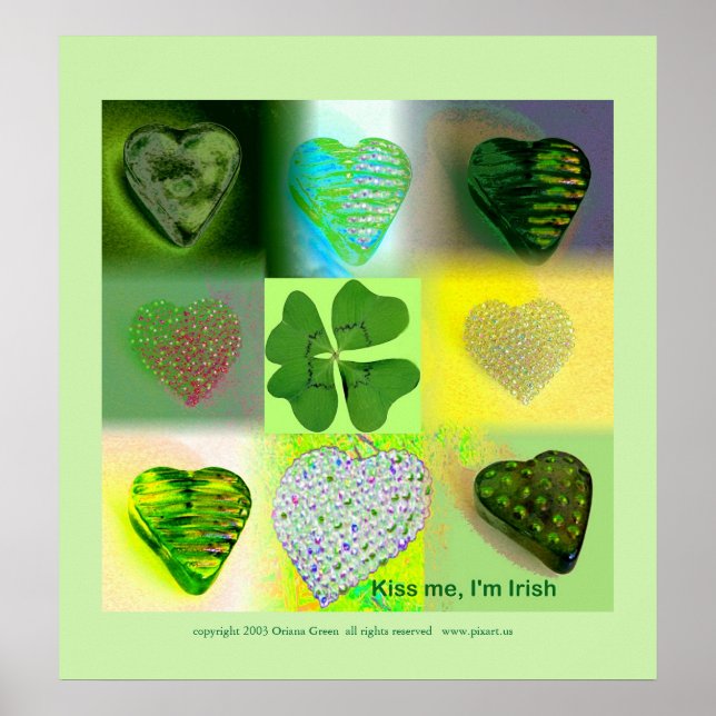 Kiss Me I'm Irish Poster (Front)