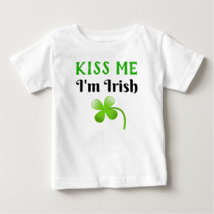 Kiss Me I'm Irish St. Patrick's Day Green Baby T-Shirt