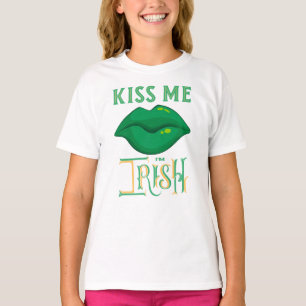 Kiss Me I'm Irish St. Patrick's Day Green Shamrock T-Shirt