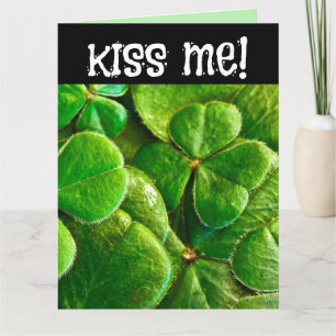 KISS ME I'M IRISH ST.PATRICK'S DAY ROMANTIC CARD