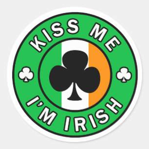 Kiss Me I'm Irish sticker