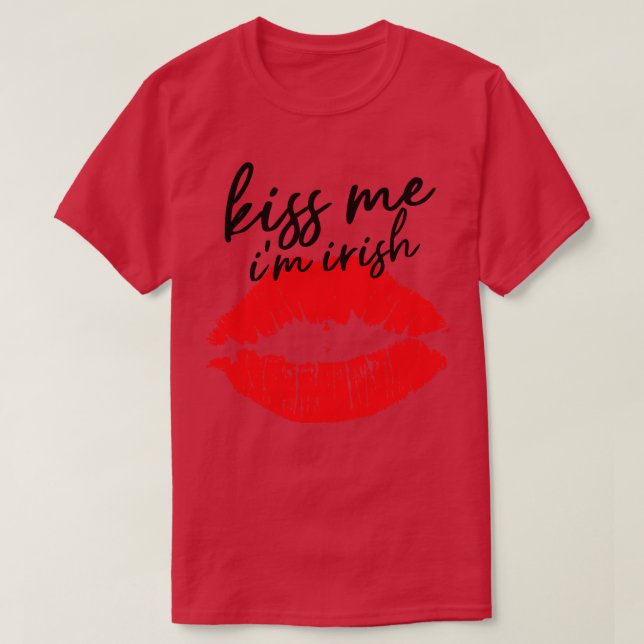 Kiss me Im Irish T-Shirt (Design Front)