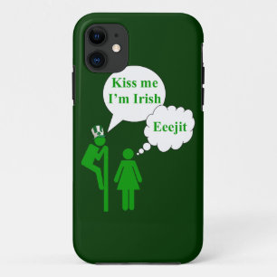 Kiss me I'm, Irish toilet sign iPhone 11 Case