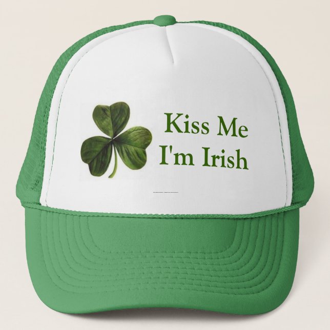 Kiss Me I'm Irish Trucker Hat (Front)
