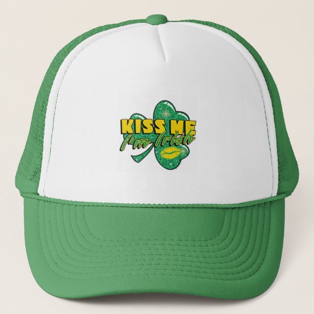 Kiss me I'm Irish Trucker Hat (Front)