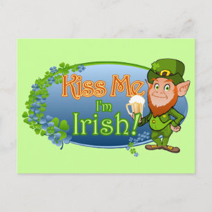 Kiss Me I'm Irish (Ver 2) Postcard