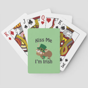 Kiss Me I'm Irish Yak Playing Cards