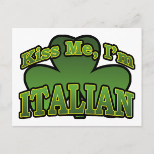 Kiss Me I'm Italian Postcard