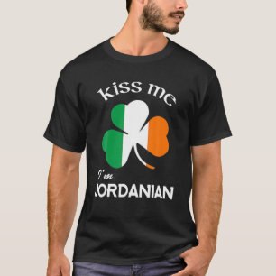 Kiss Me I'm Jordanian Shamrock Jordan St. Patrick' T-Shirt