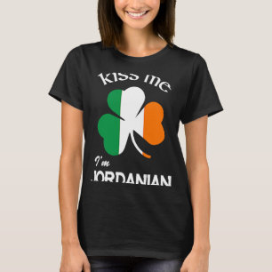 Kiss Me I'm Jordanian Shamrock Jordan St Patrick's T-Shirt
