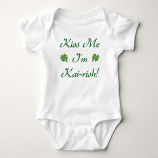 Kiss Me I'm Kai-rish! Baby Bodysuit