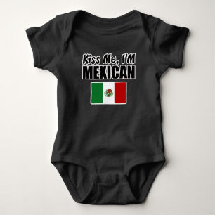 Kiss Me, I'm Mexican Baby Jersey Bodysuit