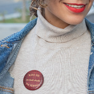 Kiss Me, I'm Persian Nowruz Button