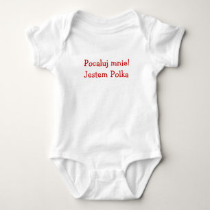 Kiss Me! I'm Polish (Girl) Baby Bodysuit