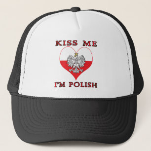 Kiss Me I'm Polish Trucker Hat