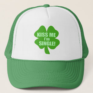 Kiss Me I'm Single Trucker Hat