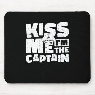 Kiss Me Im The Captain Sailing - Sailor St Patrick Mouse Mat