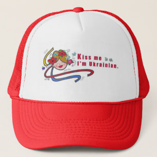 Kiss Me I'm Ukrainian Trucker Hat