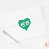 Kiss Me I'm Vaccinated Modern Cute Funny Quote Heart Sticker (Envelope)