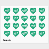 Kiss Me I'm Vaccinated Modern Cute Funny Quote Heart Sticker (Sheet)
