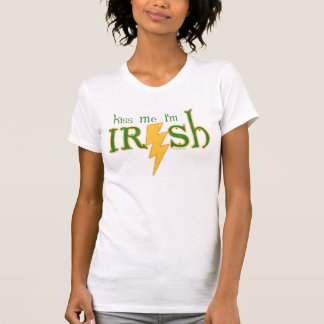 Kiss Me Irish Lightning Bolt Women's T-Shirt