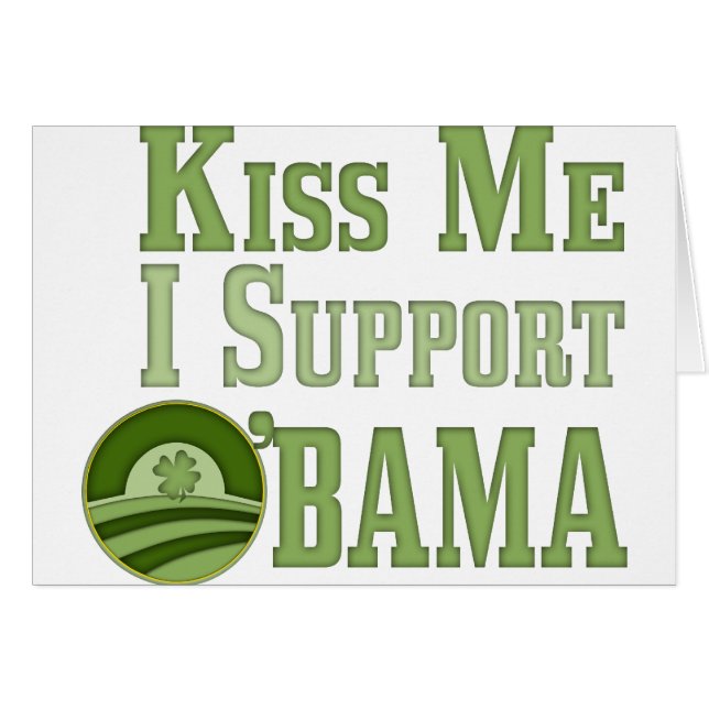 Kiss Me Irish Obama (Front Horizontal)