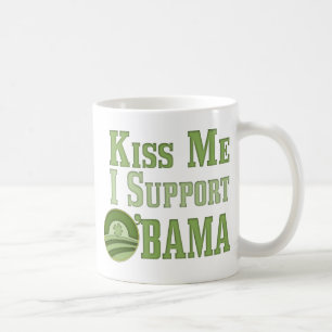 Kiss Me Irish Obama Coffee Mug