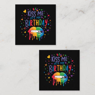 Kiss Me It's My Birthday Card