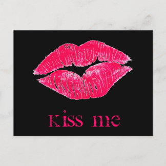 Kiss Me Lips Postcard