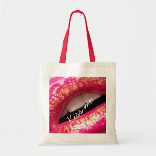 kiss me love lips lipstick background Case-Mate iP Tote Bag
