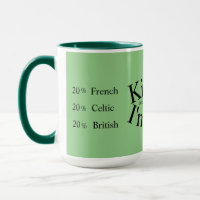 Kiss Me my DNA says I'm Irish Mug