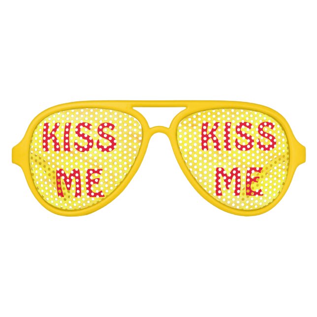 Kiss Me Party Sunglasses (Front)