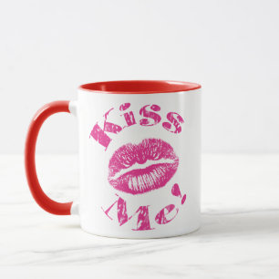 Kiss Me! Pink Lips Mug